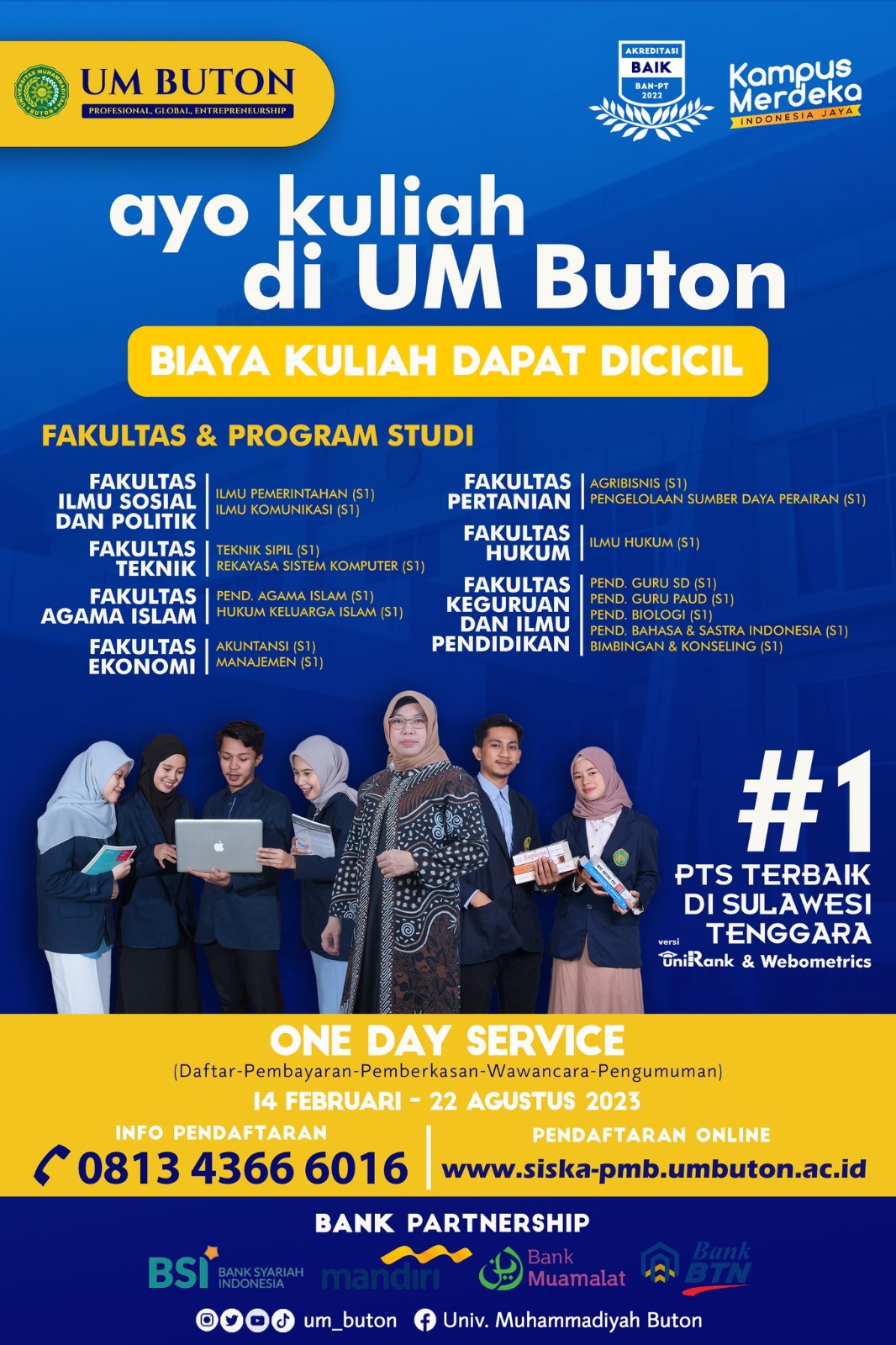 BROSUR PMB UNIVERSITAS MUHAMMADIYAH BUTON